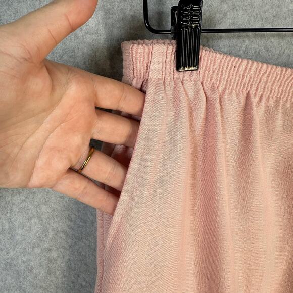 Cape Cod Womens Pants Pink Size 12 Stretch Elastic Waist Grandmacore Coastal - Picture 3 of 9